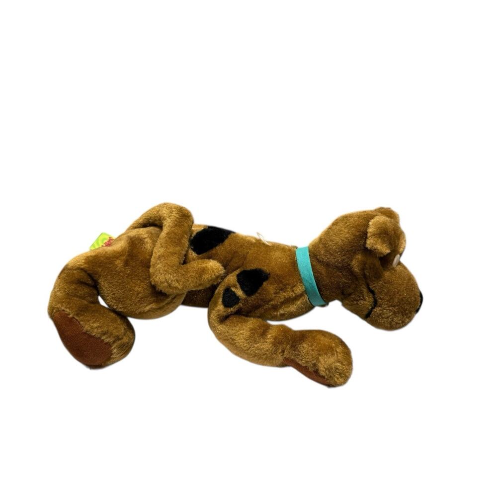 2001 Scooby Doo Stuffed Animal Dog Fun & Floppy Lying Down 12” Plush Toy New